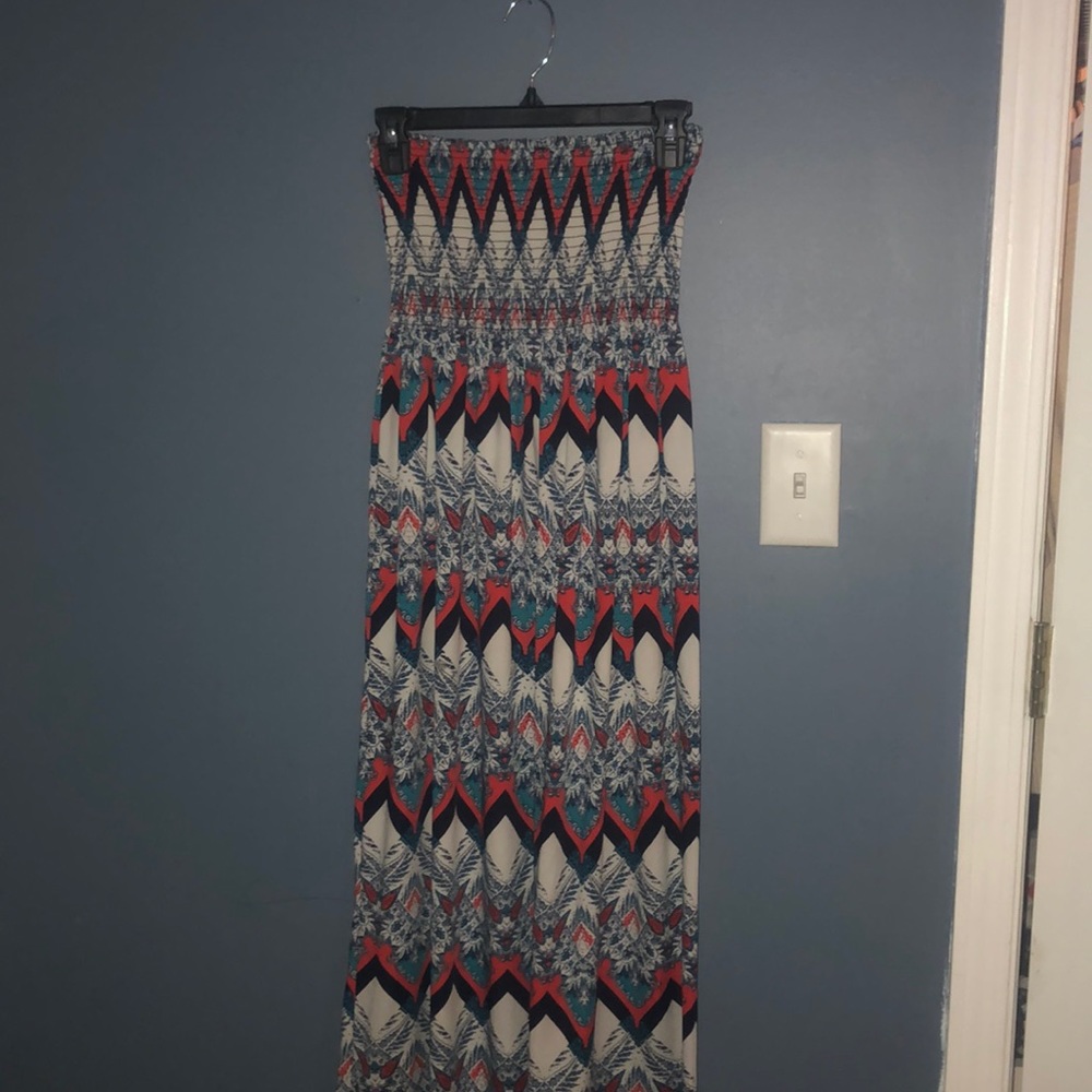 Cute strapless maxi dress